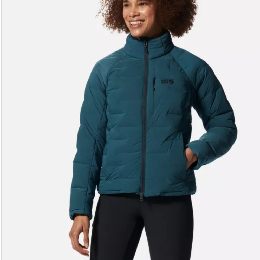 NWT Mountain Hardwear Stretchdown High-Hip Jacket Women's XL Dark Marsh